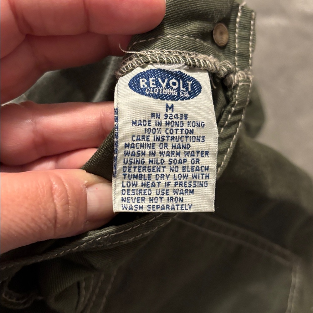 Revolt Short Overall-Olive Green 
Med - Picture 3 of 5